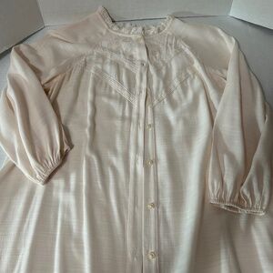 LC Lauren Conrad, blouse, biege/pink, button down , size M